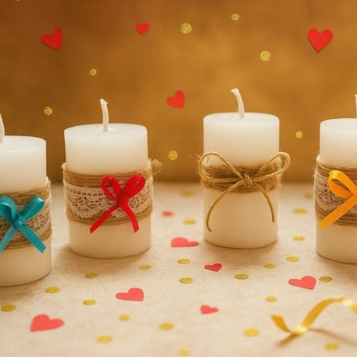Decorative Scented Pillar Candles