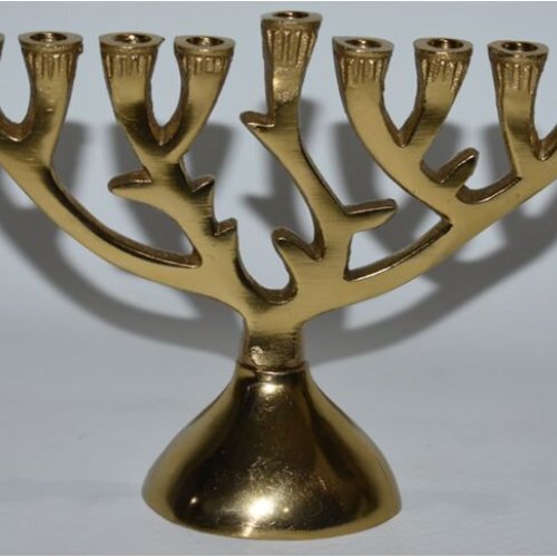 Classic Golden Menorah