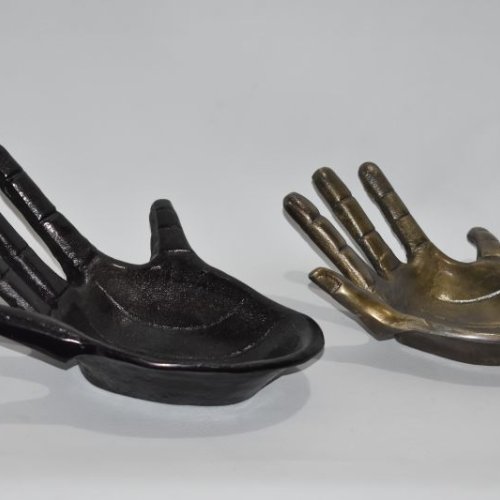 Hand Shaped Trinket Trays Set OF 2 Pcs