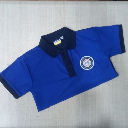 Poly Cotton Royal Blue School Uniform T Shirt