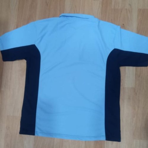 Poly Cotton Sky Blue School Uniform T Shirt