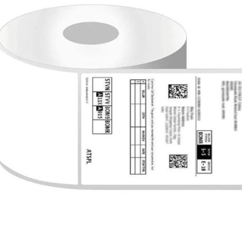 Plain White Barcode Label Roll