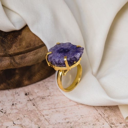 Gemstone Adjustable Ring