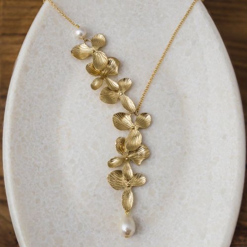 Statement Gold Plated Brass Necklace