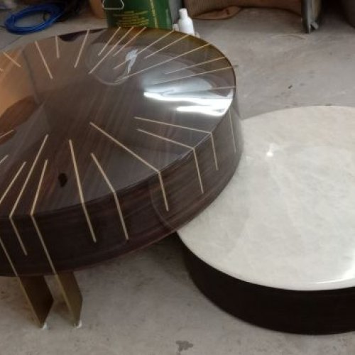 Round Wooden Center Table