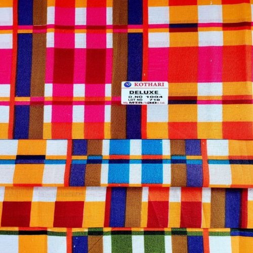 Checked Pillow Cover Fabric