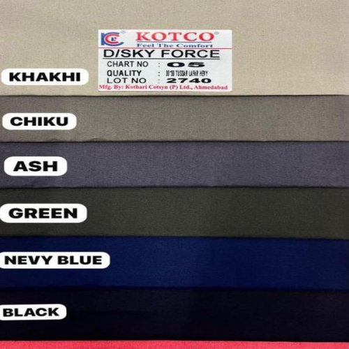 Plain 140 GSM Bermuda Cotton Fabric