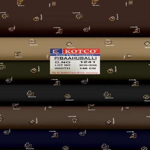 Printed 130 GSM Bermuda Cotton Fabric