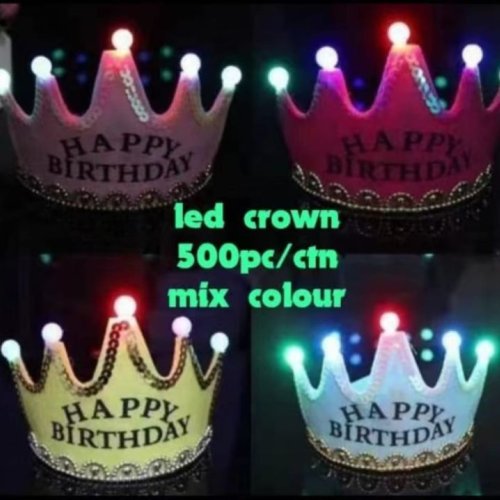 Happy Birthday LED Crown