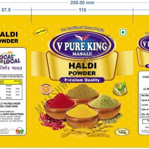 Haldi Powder Packaging Pouches