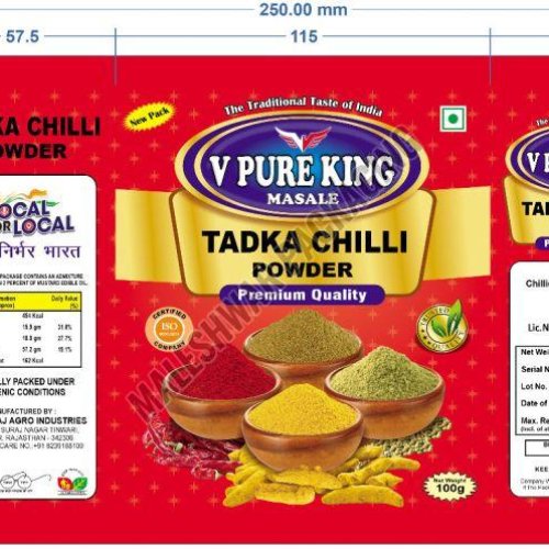 Tadka Chilli Powder Packaging Pouches