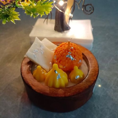 Hand Made Scented Mithai Candle