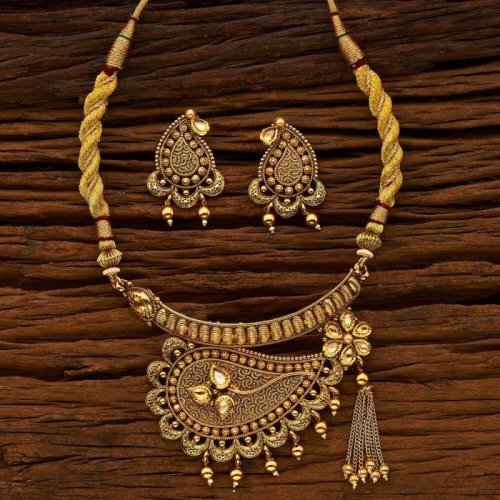 Designer Golden Necklace Set