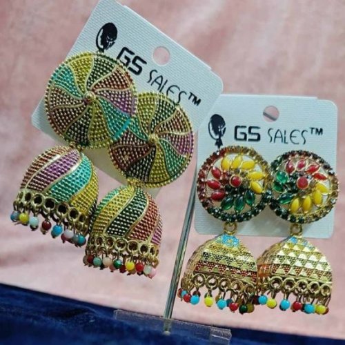 Traditional Kundan Stone Artificial Ladies Earring