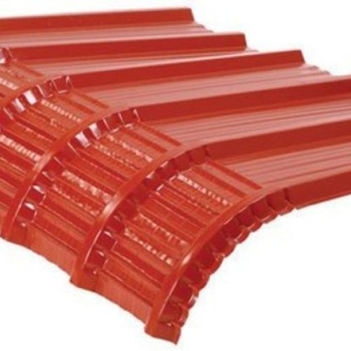 Red Galvanized Crimp Curved Sheet