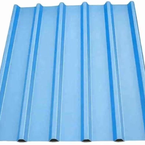 Sky Blue Galvalume Rib Profile Roofing Sheet