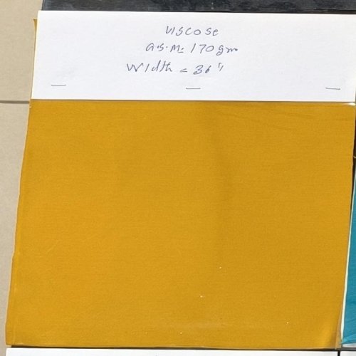 170 GSM Yellow Viscose Fabric