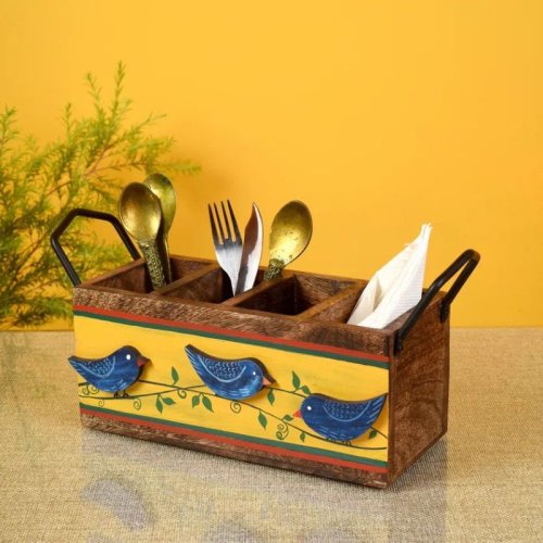 Dudki Love Birds Cutlery Holder
