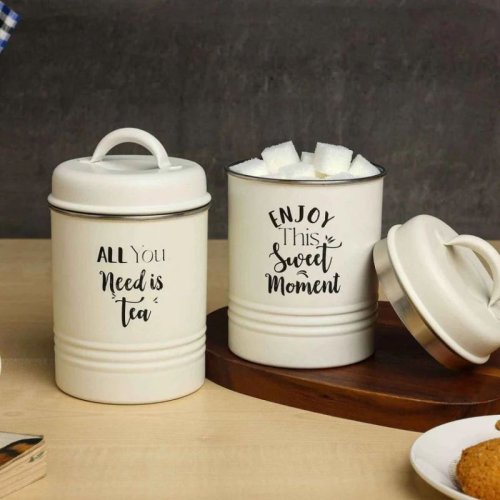 Dudki Tea Sugar Canister Set