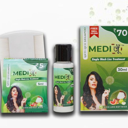 Medi Anti-Lice Shampoo Kit with Free Pouch &AMP; Lice Comb