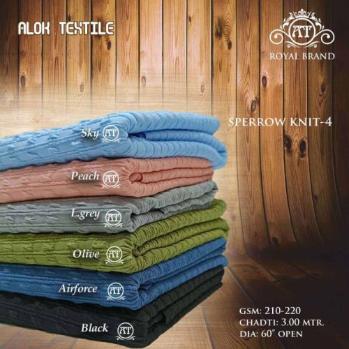 215 GSM Sparrow Knit Polyester Fabric