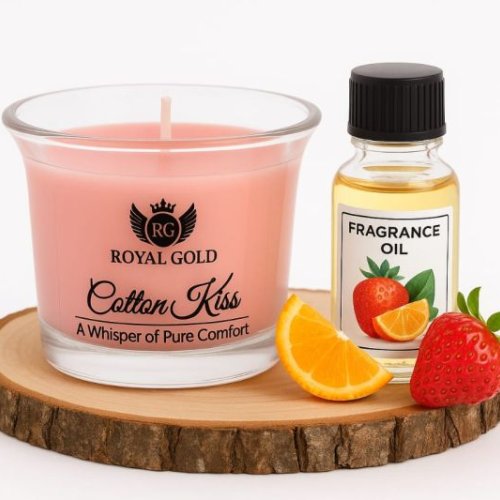 Royal Gold Cotton Kiss Soy Wax Scented Jar Candle