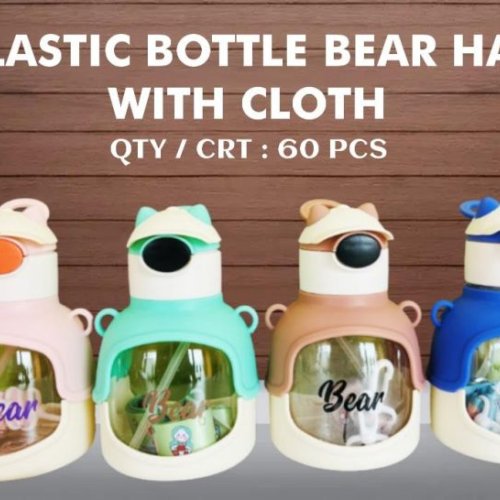 1L Kids Bear Shape Sipper Bottle