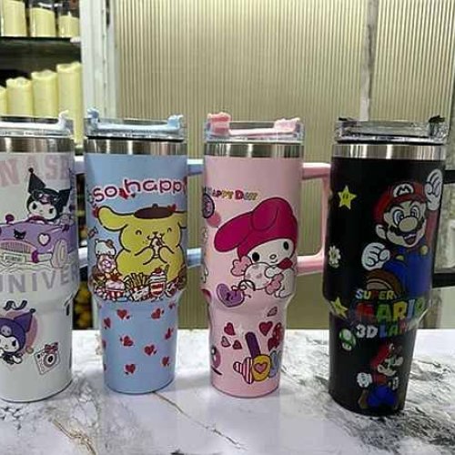 Cartoon Printed Steel Tumblers