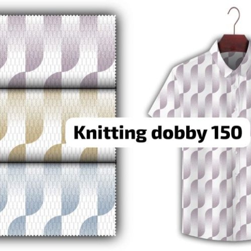 Knitting Dobby Shirting Fabric