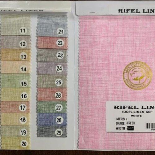 Plain Linen Shirting Fabric