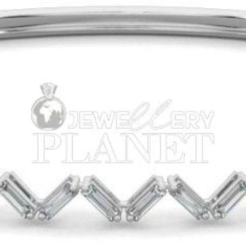 10K Gold Dazzle Weave Diamond Bangle Bracelet