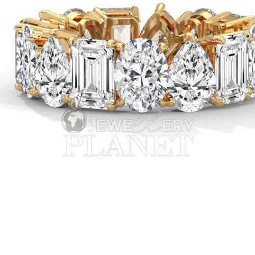 14K Gold Emerald Cut Diamond Ring