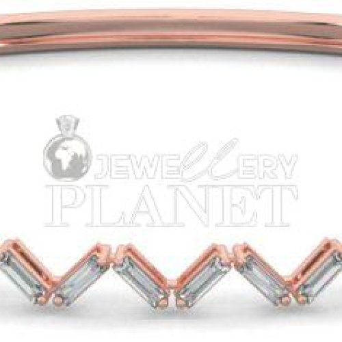 18K Gold Dazzle Weave Diamond Bangle Bracelet