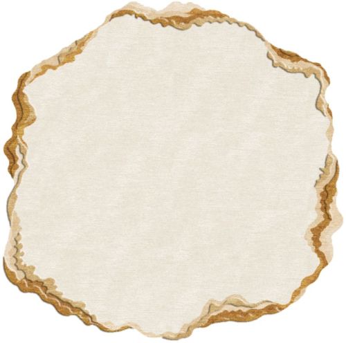 Light Brown Hand Tufted Woolen Rug