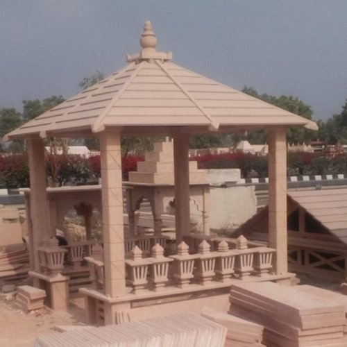 8x8x11.5 Feet Sandstone Hut Gazebo