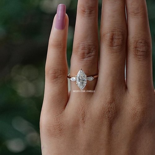 Cluster Moissanite Rings