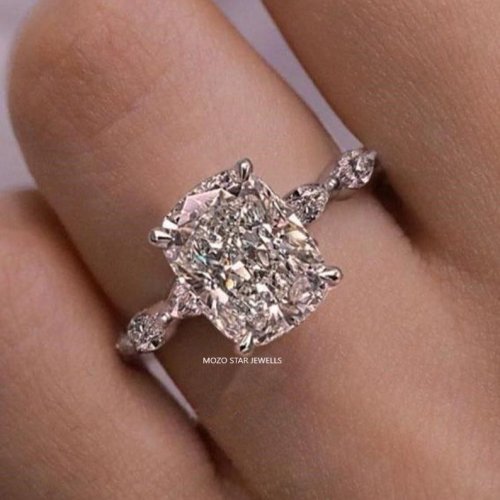 Cushion Lab Grown Diamond Ring