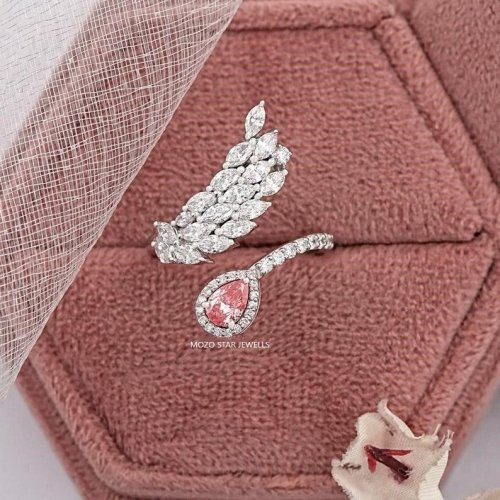 Pear Brilliant Lab Grown Diamond Ring