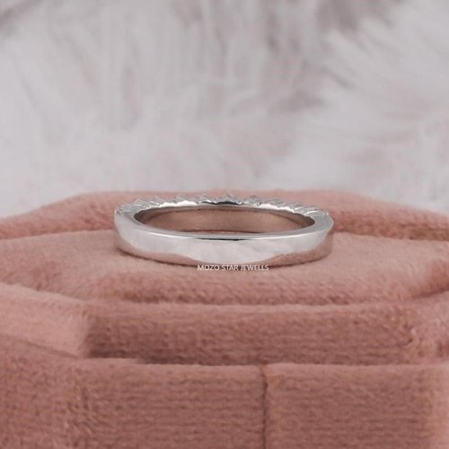 Round Mossonite Diamond Ring