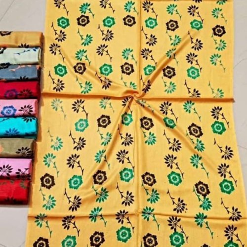 Ladies Multicolor Printed Satin Dupatta