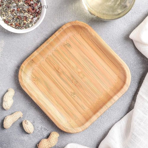 Bamboo Square Plate