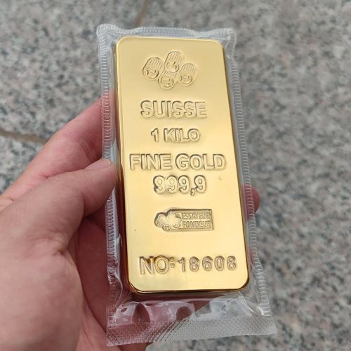 Rectangular 999.9% Suisse Gold Bar