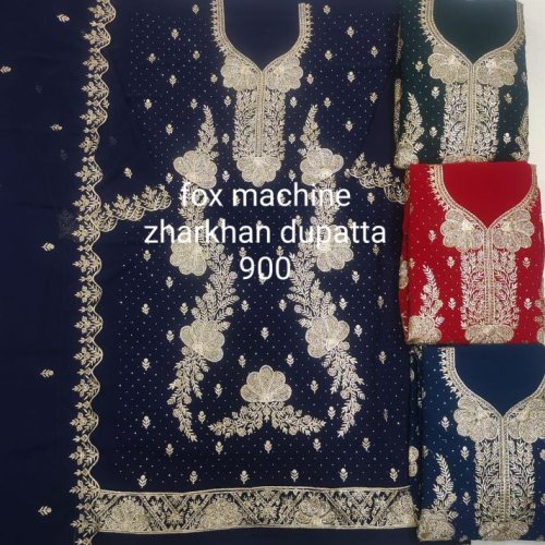 Embroidered Ladies Jarkan Suits Dupatta Set