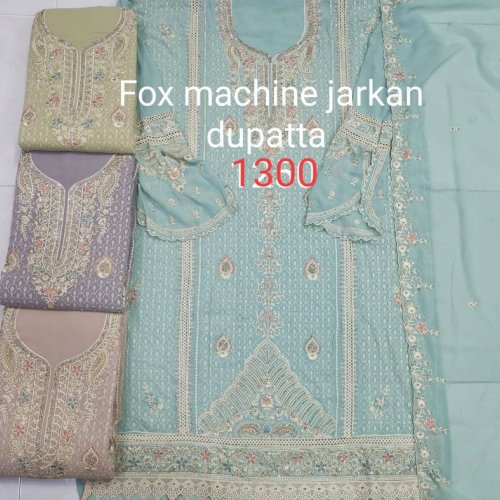 Green Ladies Jarkan Dupatta Suit Set