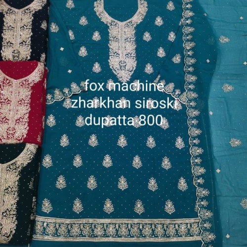 Ladies Jarkan Siroski Dupatta Suit Set