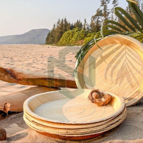 12 Inch Round Areca Leaf Plate