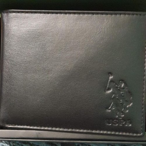 Mens Black Leather Wallet