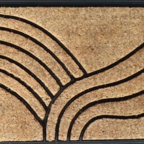 Anti Slip Brown Coco Rubber Brush Mats