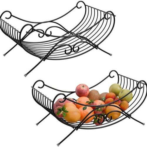 Metal Black Fruit  Vegetable Basket