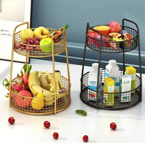 Metal 2 Tier Multipurpose Wire Basket